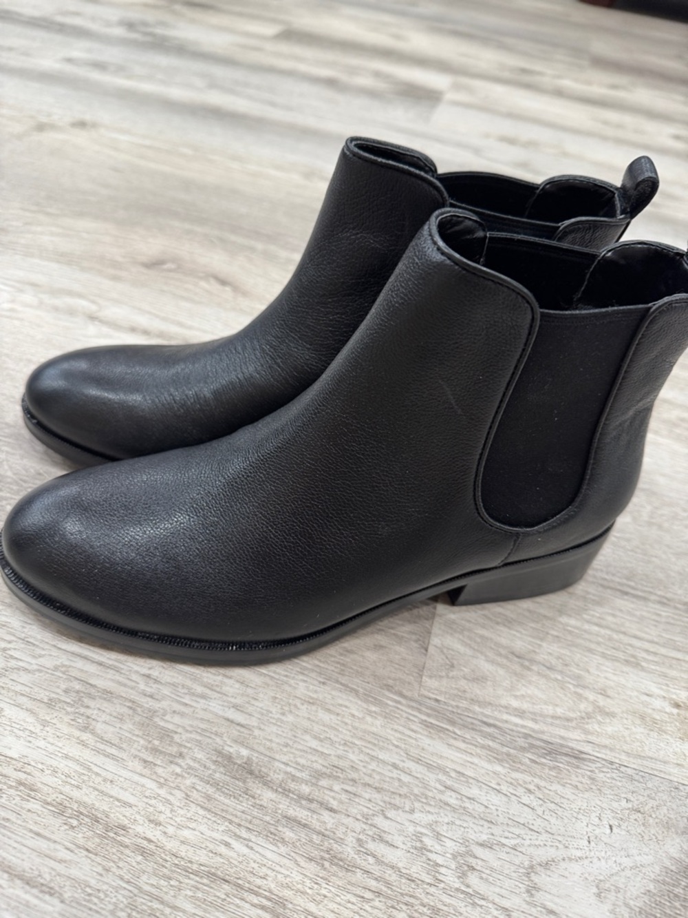 Cole Haan Black Leather Chelsea Ankle Boots
